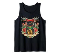 Mama's Little Devil Pirata Lucky Cat Retro Tattoo Art Camiseta sin Mangas
