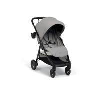 Mamas & Papas Armadillo - Cochecito plegable compacto con una sola mano, ruedas bloqueables y amplia capucha ajustable, tiza (gris)