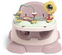 Mamas & Papas Asiento elevador Baby Bug para comidas, bandeja extraíble, arnés, asiento ajustable y patas antideslizantes, Blossom (Rosa)