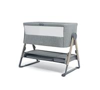 Mamas & Papas Lua - Cuna de Noche, moisés extraíble, Lados abatibles, Incluye colchón, 0-6 Meses, Gris