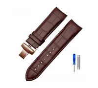 MAMA'S PEARL 22 Mm 23 Mm 24 Mm Correa De Reloj De Extremo Curvo De Cuero Genuino Apta For Correa De Reloj For Tissot 1853 Apto For COUTURIER T035627A T035407A T035439 Correa For Hombres(Brown-rose gol