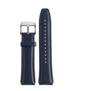 MAMA'S PEARL Ajuste for Casio AE1200 A158W/A168/f91w/AE-1200WHD/A158/A159/A169 Series Correa de cuero Vintage pulsera Retro 18mm(Blue-silver)
