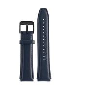 MAMA'S PEARL Ajuste for Casio AE1200 A158W/A168/f91w/AE-1200WHD/A158/A159/A169 Series Correa de cuero Vintage pulsera Retro 18mm(Blue-black)