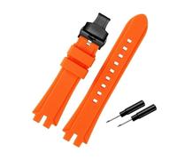 MAMA'S PEARL Ajuste For Casio Ajuste For Correa De Reloj For PROTREK PRW-6100Y PRW-3000 PRW-3100 PRW-6000Y/YT/FC-1 Correa De Reloj De Silicona For Hombre Hebilla De Reloj De Acero Inoxidable(Orange Bl