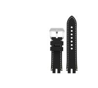 MAMA'S PEARL Ajuste For Correa Fit For Casio PRG-300 PRW-3000 PRW3000/3100/6000/6100Y Ajuste For Pulsera De Reloj Con Diadema De Cuero De Vaca Vintage De La Serie Fit For PROTREK Con Herramientas(Blac