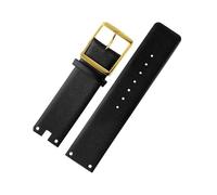 MAMA'S PEARL Bandas De Reloj Aptas For CK K94231 K9423101 Cuero Durable Ajuste Suave For Calvin Klein Correa De Reloj Pulsera For Hombres 22 Mm(Black-gold)