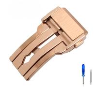 MAMA'S PEARL Cierre De Acero Inoxidable Sólido De 22 Mm Con Herramientas, Color Plateado Y Negro, Apto For Hublot, Apto For Reloj Fit For Big Bang, Hebilla De Correa De Cuero De Silicona For Hombre Ac