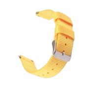 MAMA'S PEARL Correa De Nailon For Reloj Fit For Samsung Fit For Galaxy Watch 5 Pro, 18mm, 20mm, 22mm, 42mm, 46mm Active1 Active2 Gear S3 Frontier Sports(Yellow,22mm)