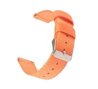 MAMA'S PEARL Correa De Nailon For Reloj Fit For Samsung Fit For Galaxy Watch 5 Pro, 18mm, 20mm, 22mm, 42mm, 46mm Active1 Active2 Gear S3 Frontier Sports(Orange,20mm)