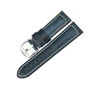 MAMA'S PEARL Correa De Reloj Accesorios For Relojes Correa De Reloj De Cuero Rojo Apta For Panerai Apto For SEIKO Apto For Pulsera De Reloj Inteligente Fit for TISSOT Correa De Reloj Vintage(Blue S,23
