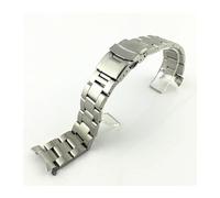 MAMA'S PEARL Correa de reloj apta for Seiko SKX009 316L, correa de reloj de acero inoxidable sólida 18/19/20/21/22/23/24mm, bandas de repuesto(01 no logo,22mm)