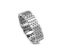 MAMA'S PEARL Correa De Reloj De Acero Inoxidable Apta For Citizen 8200nh 8330 8240 8290, Pulsera Con Extremo Curvado, Cadena De Reloj De 22mm(SILVER)