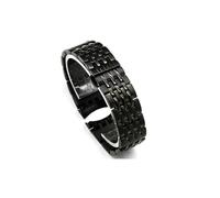 MAMA'S PEARL Correa De Reloj De Acero Inoxidable Apta For Citizen 8200nh 8330 8240 8290, Pulsera Con Extremo Curvado, Cadena De Reloj De 22mm(BLACK)