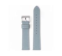 MAMA'S PEARL Correa de reloj de cuero 18mm 20mm 22mm correa de reloj apta for Blancpain X s-watch accesorios de correa de pulsera de liberación rápida(Grey white line 1,18mm)