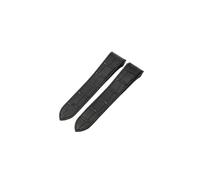 MAMA'S PEARL Correa de reloj de cuero apta for Cartier Fit for Santos serie 100 pulsera de reloj impermeable a prueba de sudor 20mm 23mm reemplazo de accesorios(Black-No Buckle,23mm)