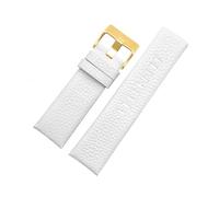 MAMA'S PEARL Correa de reloj de cuero apta for relojes diésel DZ1405 4323 4344 4427 7257 4283 pulsera con hebilla en relieve 24 26 28mm(Platinum buckle,30mm)