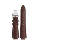 MAMA'S PEARL Correa De Reloj De Cuero De 24 X 14 Mm For 1853 Fit For Tissot T60 Correa For Cinturón Serie L875/975K Pulsera Extremo Convexo Accesorios For Correa De Reloj(Brown silver)