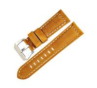 MAMA'S PEARL Correa De Reloj De Cuero For Hombre, Correa De Reloj De Trigo De 22mm, 24mm Y 26mm, Apta For Panerai(Wheat S,22mm)