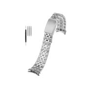 MAMA'S PEARL Correa De Reloj De Metal Con Extremo Curvo For Tudor Fit For Princes 13 17 Mm 19 20 Mm Hebilla Plegable Pulsera Con Correa De Acero Inoxidable Sólido For Hombres Y Mujeres(Silver,20mm)