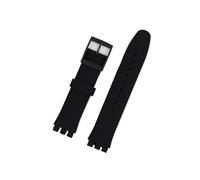 MAMA'S PEARL Correa de reloj de repuesto, correa de reloj negra, roja y azul marino, apta for correa de reloj de 17mm y 19mm 20mm, oferta especial(Black,19mm)