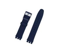 MAMA'S PEARL Correa de reloj de repuesto, correa de reloj negra, roja y azul marino, apta for correa de reloj de 17mm y 19mm 20mm, oferta especial(Navy,19mm)