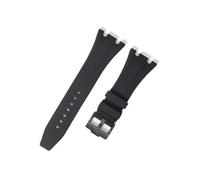 MAMA'S PEARL Correa De Reloj De Silicona De Caucho De 27 Mm, 28 Mm, 30 Mm, Apta For AP Fit For Royal For Oak Offshore Series, Correa De Reloj For Mujer Y Hombre, Pulsera Suave(Black-black,27mm)