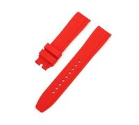 MAMA'S PEARL Correa De Reloj De Silicona For Swatch Correa De Repuesto Apta For Seiko For Water Ghost Arc End Pulsera Apta For Rolex Pulsera Universal Apta For Citizen(Red strap,22mm)