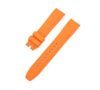 MAMA'S PEARL Correa De Reloj De Silicona For Swatch Correa De Repuesto Apta For Seiko For Water Ghost Arc End Pulsera Apta For Rolex Pulsera Universal Apta For Citizen(Orange strap,22mm)