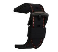 MAMA'S PEARL Correa de reloj genérica correa de reloj de goma de silicona bandas impermeables 20mm 22mm 24mm 26mm correa de reloj(Orange B,26mm)