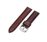 MAMA'S PEARL Correa De Reloj Marrón Con Cierre De Oro Rosa, Correa De Reloj De 14mm, 18mm, 20mm, Apta For DW, Apta For Daniel, Apta For Wellington(Silver-Brown,12mm)