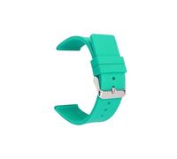 MAMA'S PEARL Correa de silicona de 20mm, 22mm y 24mm apta for Omega, banda de goma suave, Color caramelo, pulsera de repuesto for hombres y mujeres, accesorios de reloj de 12/14/16/18mm(Green,SILVER B