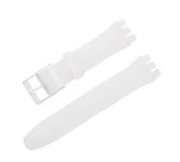 MAMA'S PEARL Correa De Silicona Resistente Al Agua For Reloj For Swatch, Pulsera De Goma Suave, Repuesto De Pulsera For Hombre Y Mujer, Accesorios De Correa De 16/17/19/20mm(Translucence,16mm)