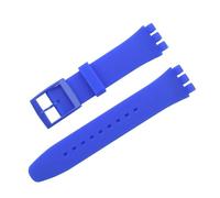 MAMA'S PEARL Correa De Silicona Resistente Al Agua For Reloj For Swatch, Pulsera De Goma Suave, Repuesto De Pulsera For Hombre Y Mujer, Accesorios De Correa De 16/17/19/20mm(Blue,19mm)
