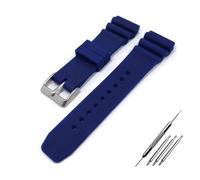MAMA'S PEARL Correa De Silicona Suave De 22MM For Hombre, Adecuada For Relojes De La Serie Fit For Seiko, Correa De Goma Deportiva Resistente Al Agua For Mujer(Navy blue)
