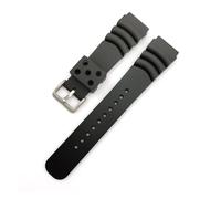 MAMA'S PEARL Correa Deportiva De Silicona Apta For Seiko, Correa De Reloj De Buceo Resistente Al Agua, Pulsera De Repuesto De Goma PU For Hombre, Accesorios De Reloj De 20mm Y 22mm(Black,22mm)