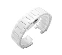 MAMA'S PEARL Fit For Correa De Cerámica Cóncava Blanca Y Negra 20 * 11 18 * 10 16 * 9 Mm Pulsera De Banda De Reloj Apta For Gucci Fit For GC Fit For G-uess Fit For Accesorios De Reloj Fit For Pasha(Wh