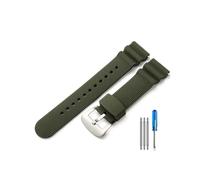 MAMA'S PEARL Fit For Seiko No. 5 SKX 007 Accesorios De Silicona Fit For Water Ghost Abalone Pequeño Mm Blanco Puede Reemplazar La Correa Del Reloj(Green(SW)-Steel)