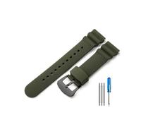 MAMA'S PEARL Fit For Seiko No. 5 SKX 007 Accesorios De Silicona Fit For Water Ghost Abalone Pequeño Mm Blanco Puede Reemplazar La Correa Del Reloj(Green(SW)-Black)