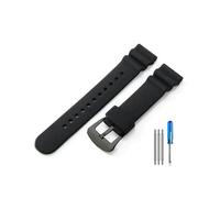 MAMA'S PEARL Fit For Seiko No. 5 SKX 007 Accesorios De Silicona Fit For Water Ghost Abalone Pequeño Mm Blanco Puede Reemplazar La Correa Del Reloj(Black(LZ)-Black)