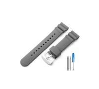 MAMA'S PEARL Fit For Seiko No. 5 SKX 007 Accesorios De Silicona Fit For Water Ghost Abalone Pequeño Mm Blanco Puede Reemplazar La Correa Del Reloj(Gray(LZ)-Steel)