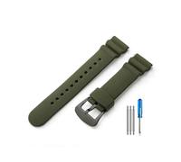 MAMA'S PEARL Fit For Seiko No. 5 SKX 007 Accesorios De Silicona Fit For Water Ghost Abalone Pequeño Mm Blanco Puede Reemplazar La Correa Del Reloj(Green(LZ)-Black)