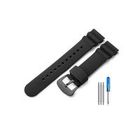 MAMA'S PEARL Fit For Seiko No. 5 SKX 007 Accesorios De Silicona Fit For Water Ghost Abalone Pequeño Mm Blanco Puede Reemplazar La Correa Del Reloj(Black(SW)-Black)