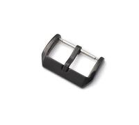 MAMA'S PEARL Hebilla de acero inoxidable 304 de 10/12/14/16/18/20/22/24 mm for correa de reloj IWC de cuero y silicona, con pasadores de botón y cierres metálicos. Accesorios para relojes(Black,16mm)