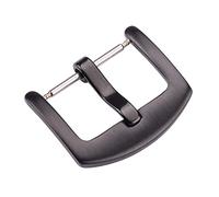 MAMA'S PEARL Hebilla de banda de reloj de acero inoxidable 16 18 20 22 24 mm Hombres al por mayor Mujeres Reloj Metal Silver Gold Black Reloj de la correa de la correa Accesorios para relojes(Black br