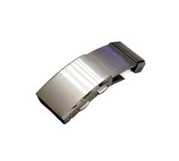 MAMA'S PEARL Hebilla De Cierre De Reloj Ajustable De Acero Inoxidable 316L, Apta For Seiko, Compatible For Citizen Band, Cierre De Metal Pulido Y Botón Cepillado Accesorios para relojes(Silver 22mm)