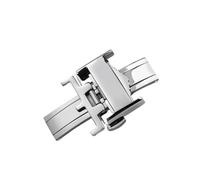 MAMA'S PEARL Hebilla de reloj de acero inoxidable sólido Adecuado for Longines Fit for Master Fit for Comcast La Gran Series Accesorios de correa de reloj 16 mm 18 mm Accesorios para relojes(Silver,16