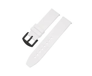 MAMA'S PEARL Pulsera Deportiva Inteligente Con Correa De Silicona For Samsung Fit For Galaxy Fit For Huawei For GT Quartz Business Watch 16 Mm 18 Mm 20 Mm 22 Mm 24 Mm 26 Mm(White02,22mm)