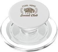 Mamás Salvajes Club Social Mapache Vintage PopSockets PopGrip para MagSafe