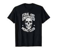 Mamás Salvajes y desquiciadas Club Skull Funny Mom Camiseta