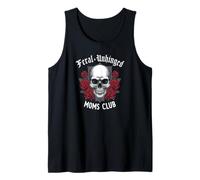 Mamás Salvajes y desquiciadas Club Skull Funny Mom Camiseta sin Mangas
